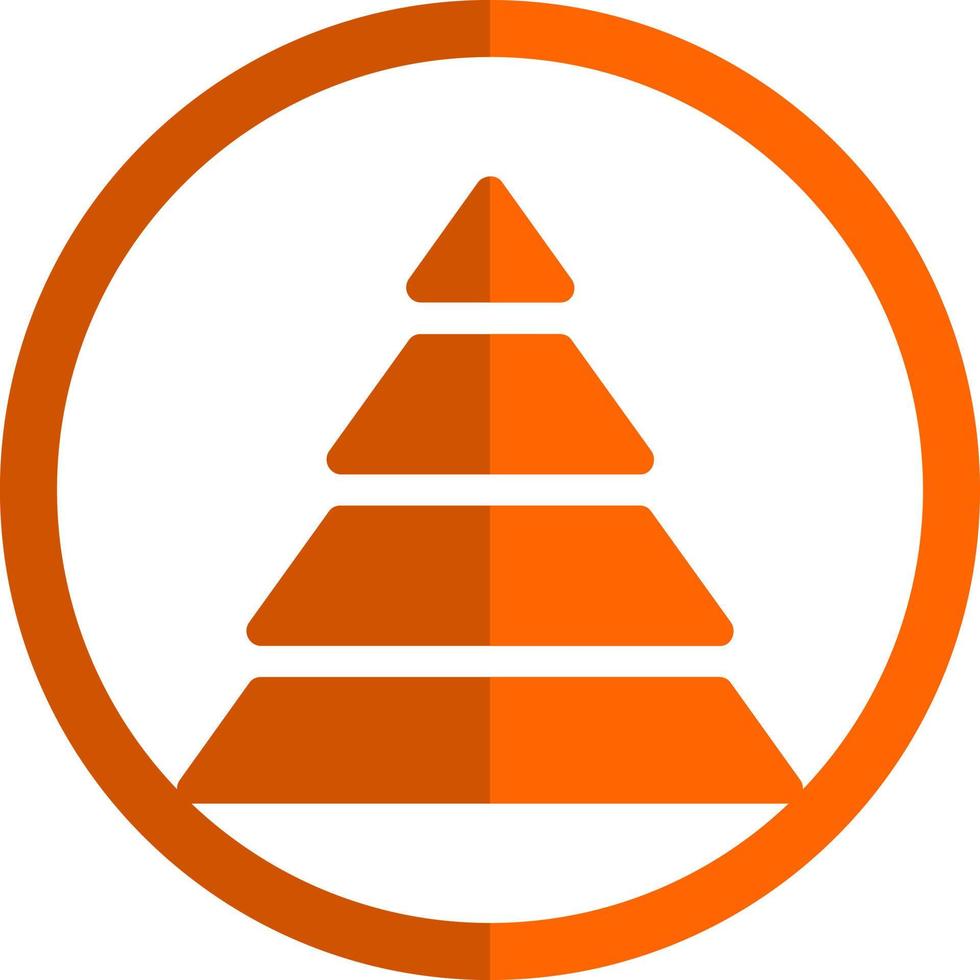 Pyramid Chart Vector Icon Design