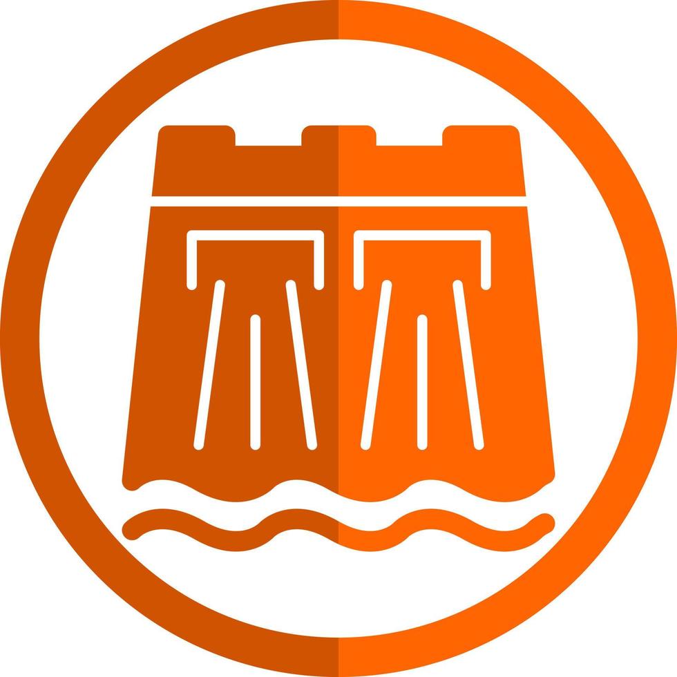 Dam Vector Icon Design