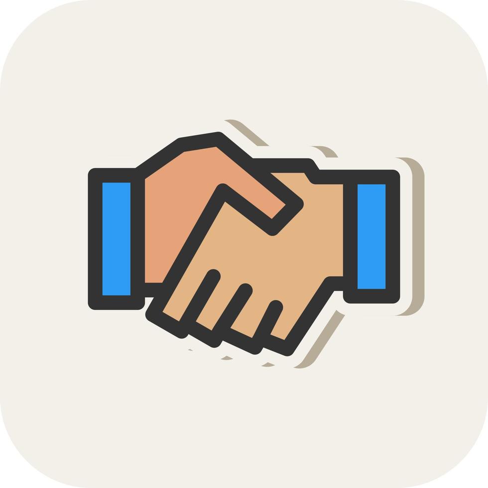 Game Handshake Vector Icon Design