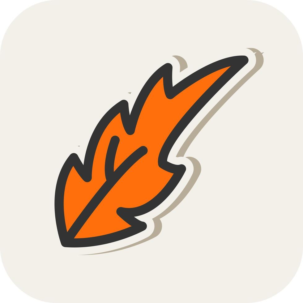 Dry Leaves Vector Icon Design