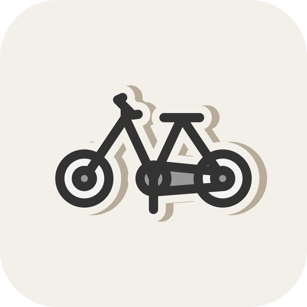 diseño de icono de vector de juguete de bicicleta