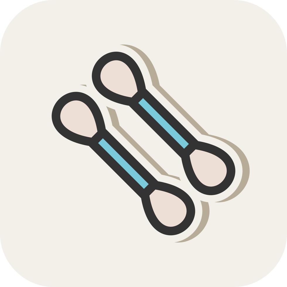 Cotton Swab Vector Icon Design