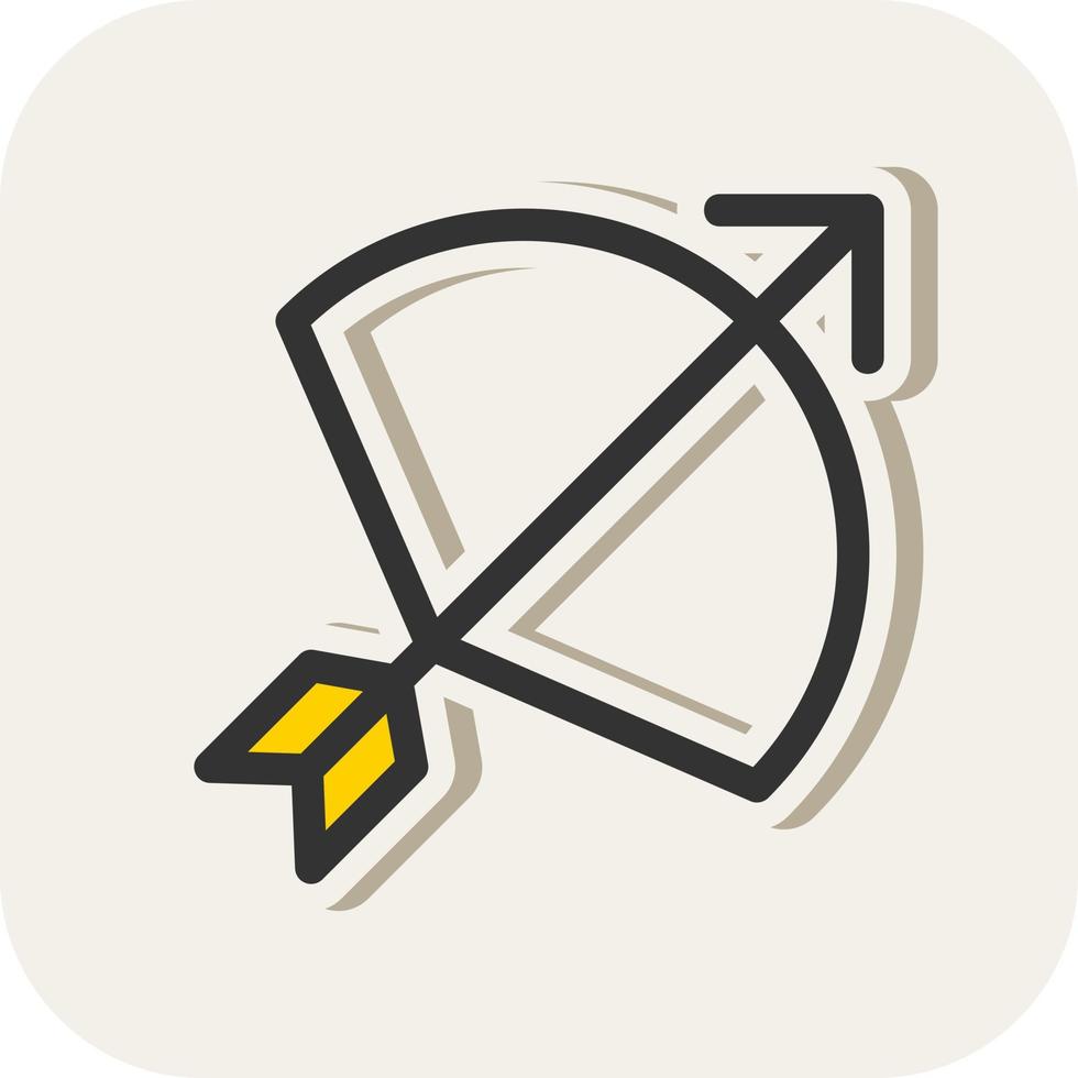 Bow Arrow Vector Icon Design