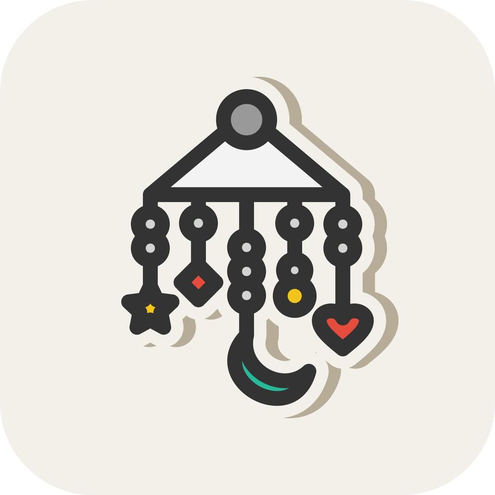 Baby Mobile Vector Icon Design