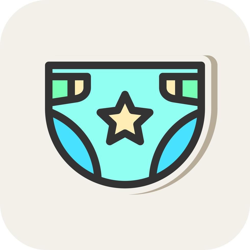 Diaper Vector Icon Design