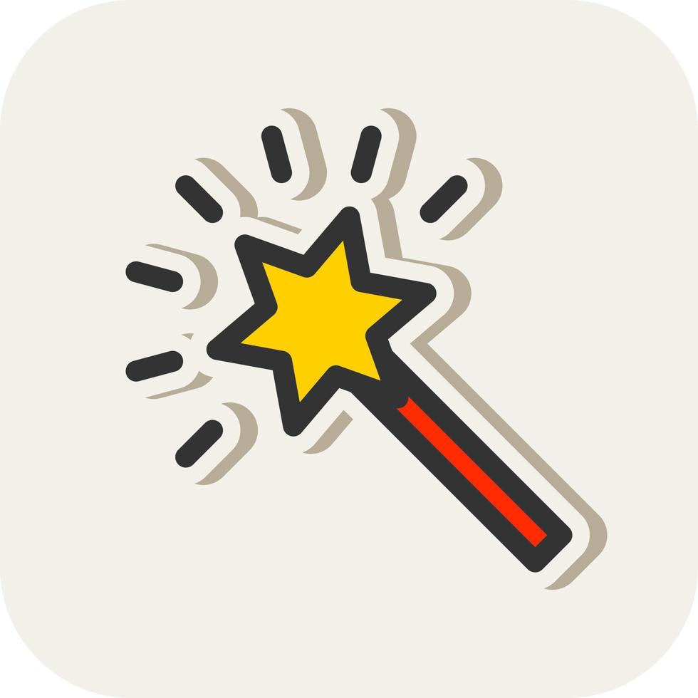 Magic Stick Vector Icon Design