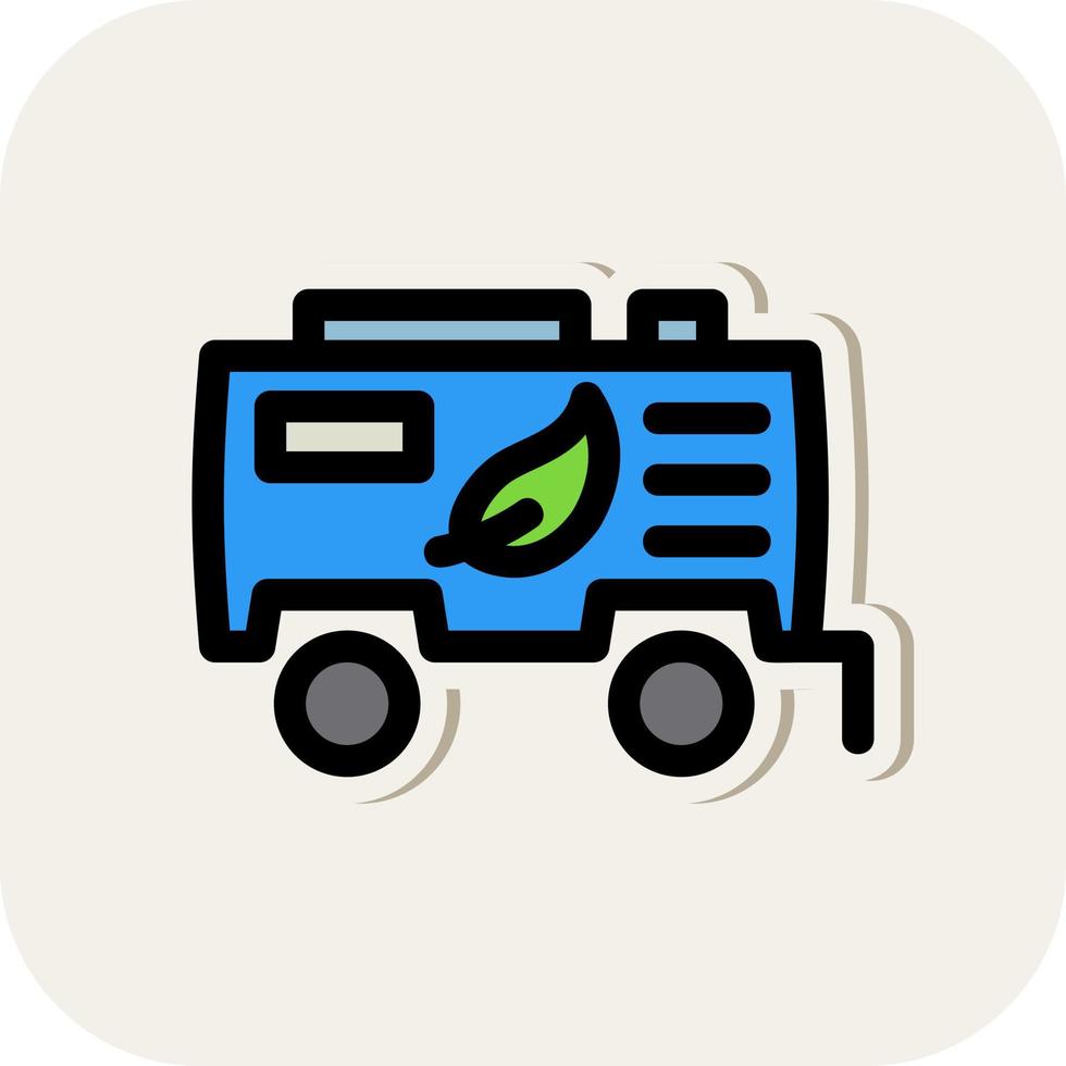 Biofuel Tank Vector Icon Design