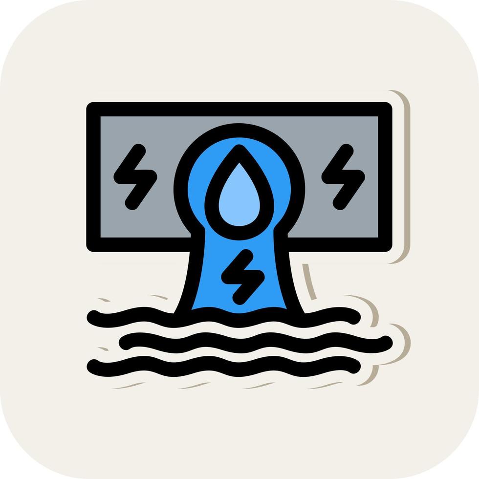 Hydroelectricity Vector Icon Design