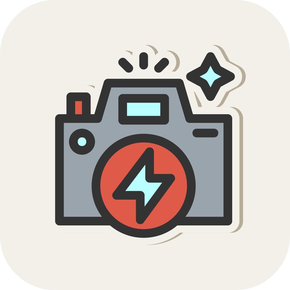 Flash Camera Vector Icon Design