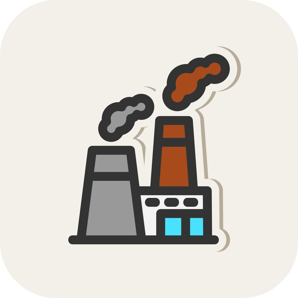 Power Station Vector Icon Design