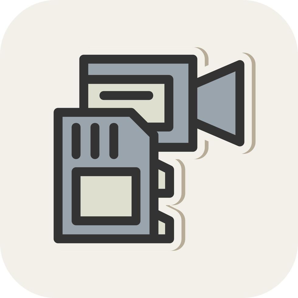 Camera Drive Vector Icon Design