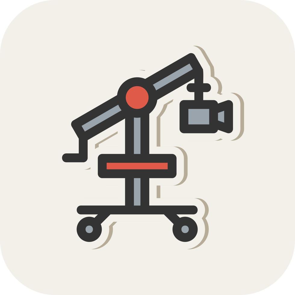 Camera Crane Vector Icon Design