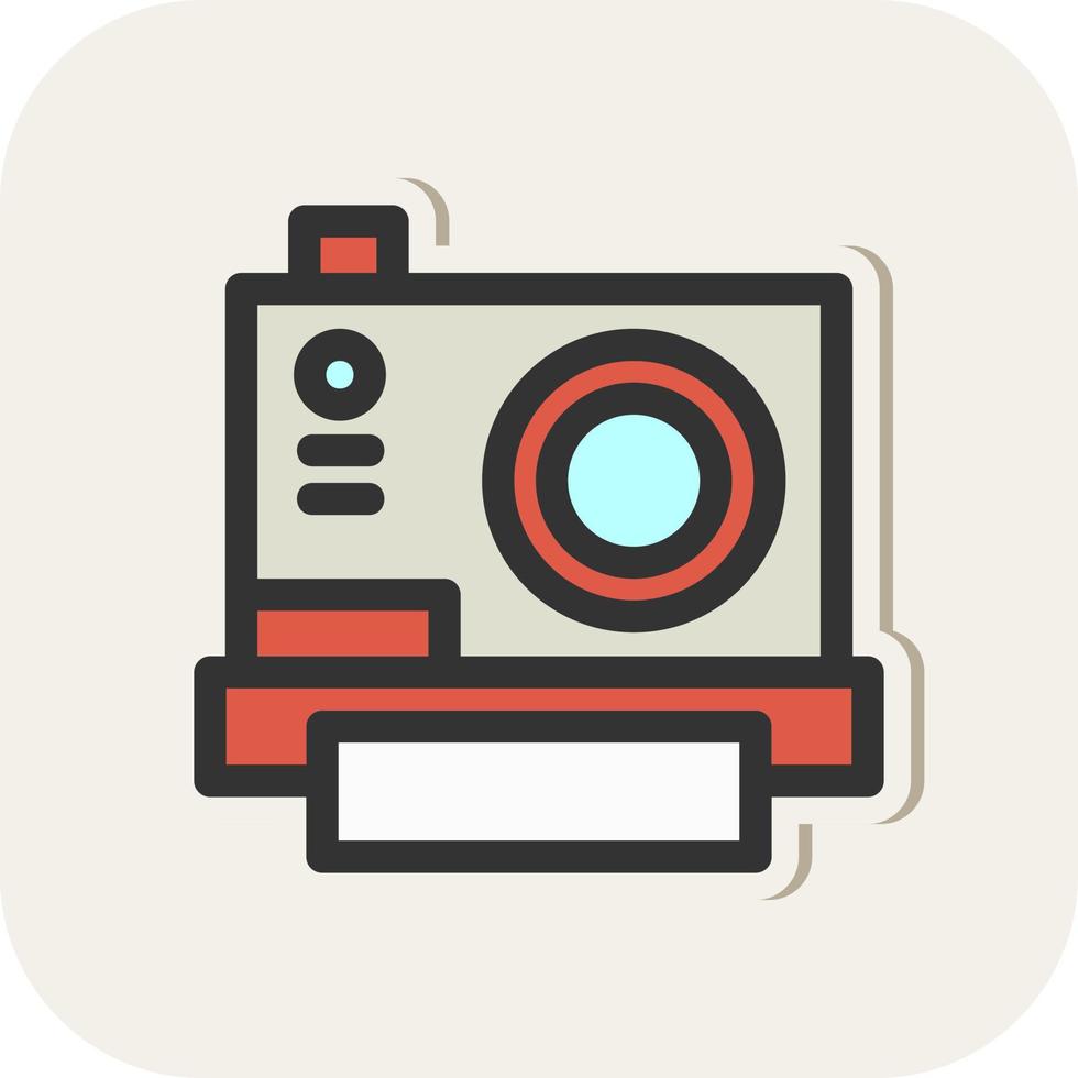 Instant Camera Vector Icon Design