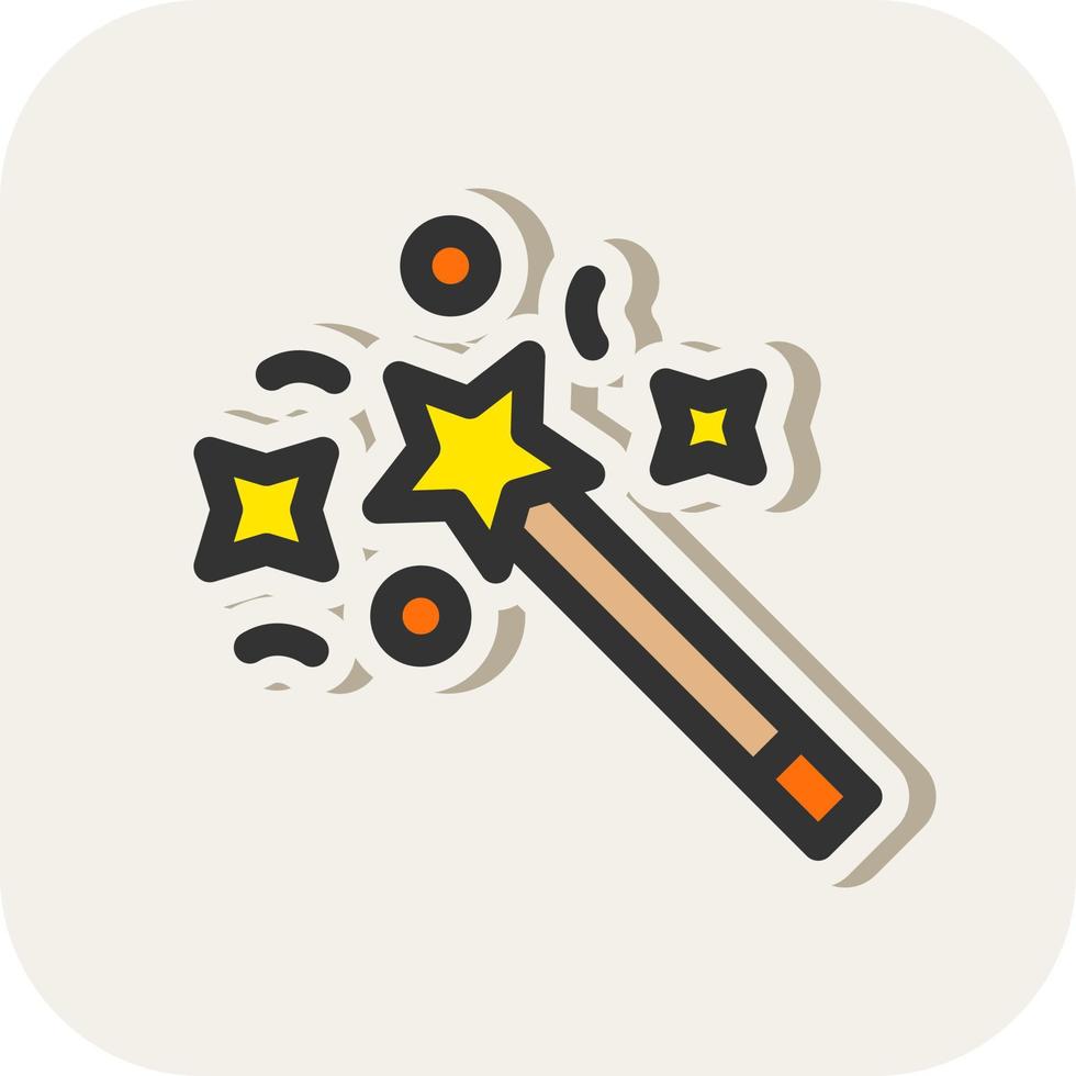 Magic Wand Vector Icon Design