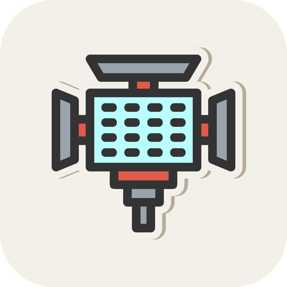 Led Camera Vector Icon Design