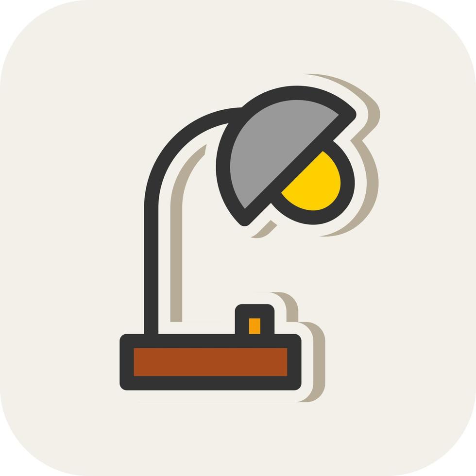 Desk Lamp Vector Icon Design