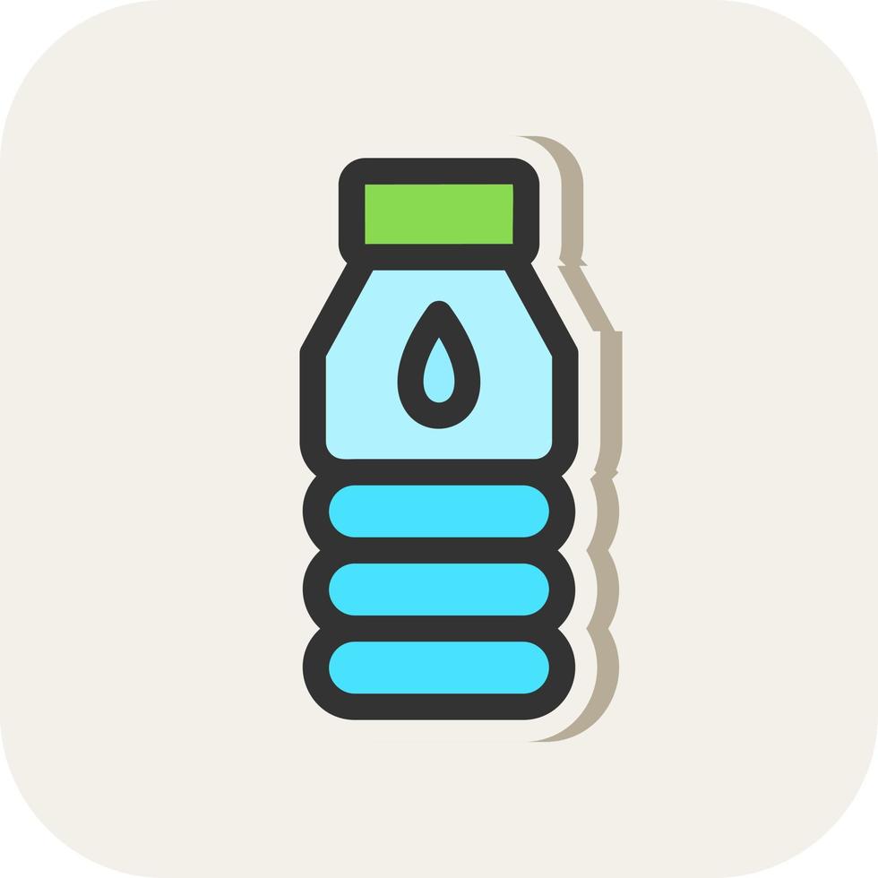 Water Flask Vector Icon Design