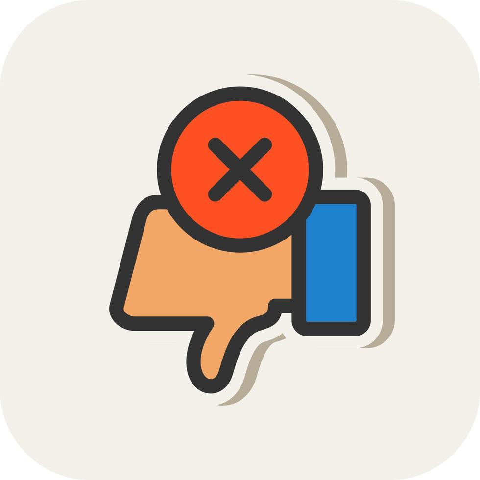Dislike Vector Icon Design