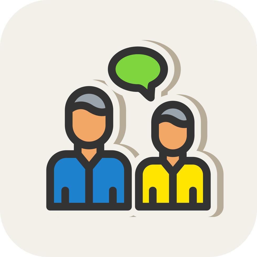 Talk Vector Icon Design