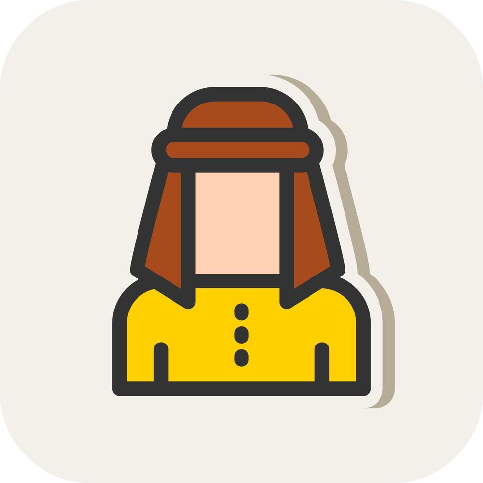 Male Bedouin Vector Icon Design