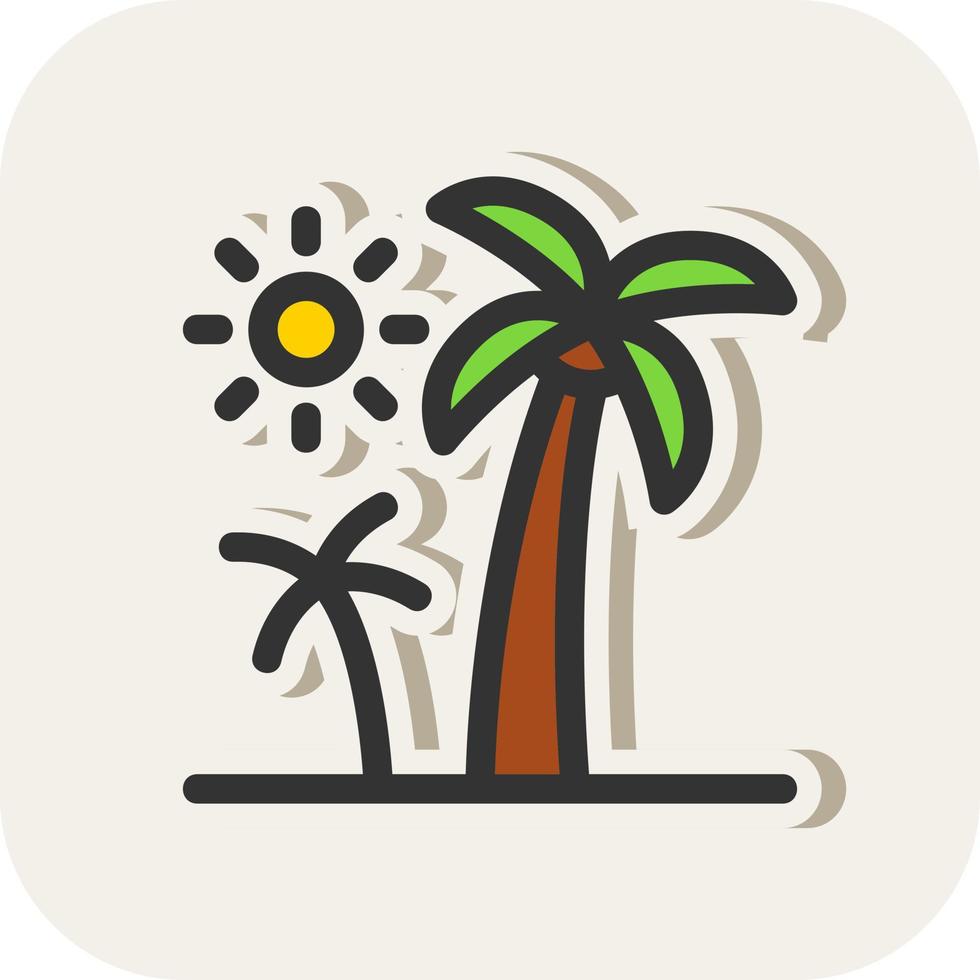 diseño de icono de vector de palmeras