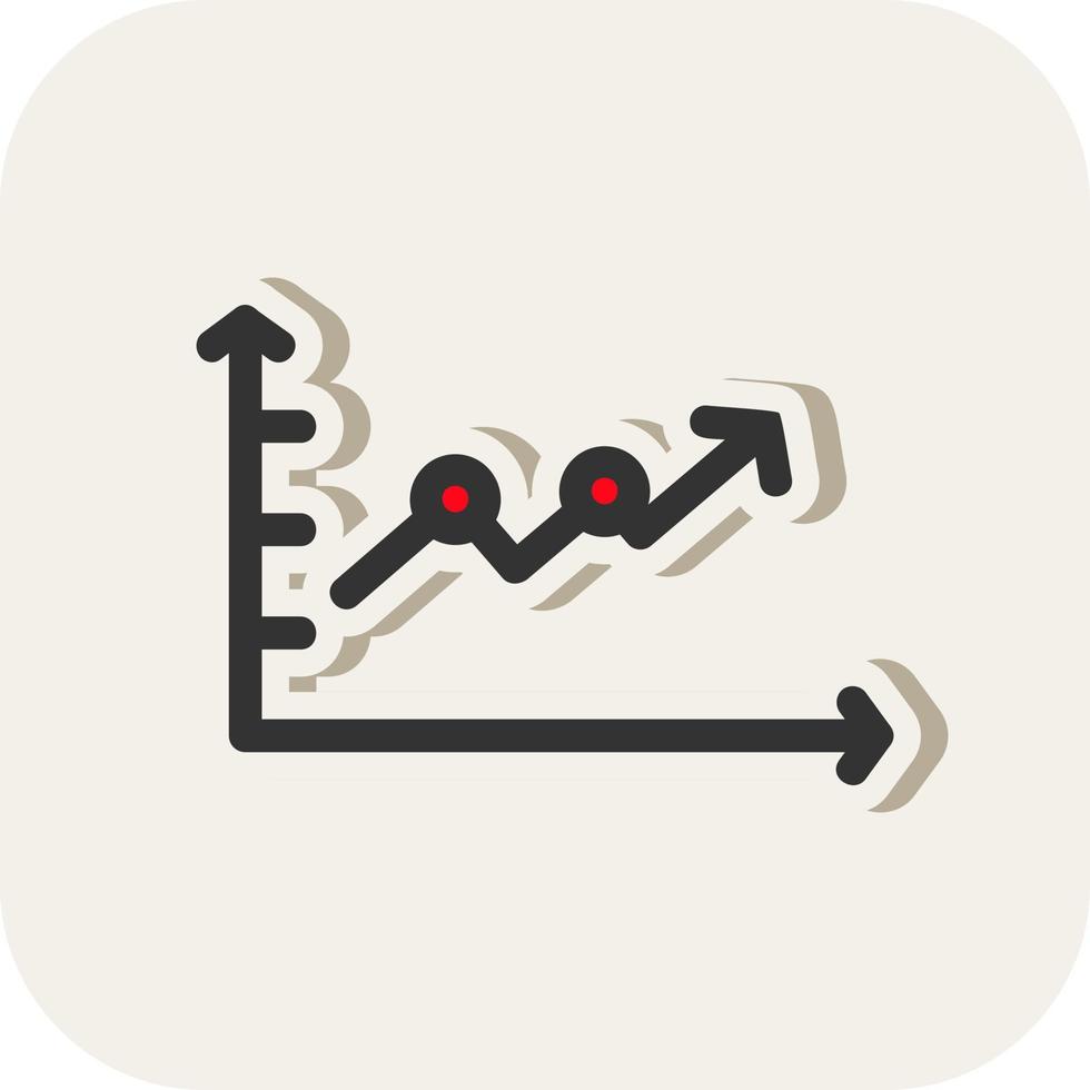 Upward Trend in Graph Vector Icon Design