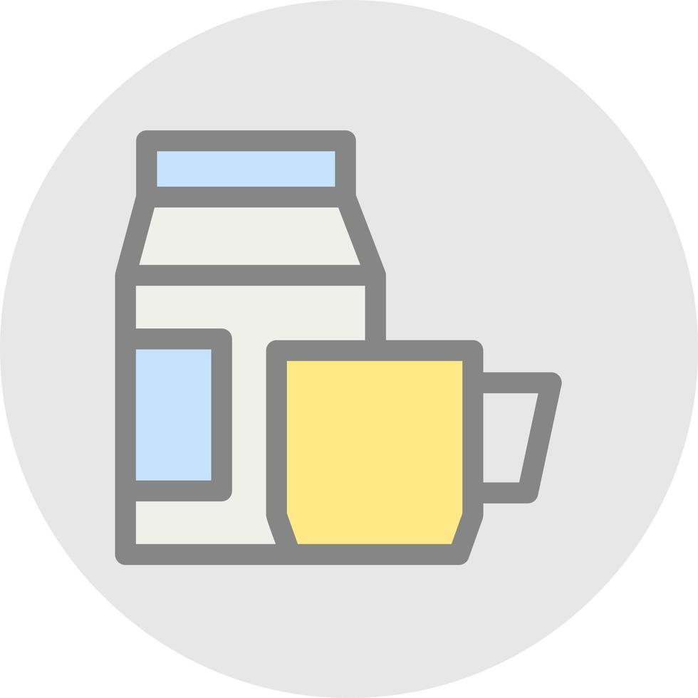 Coffee Milk Vector Icon Design