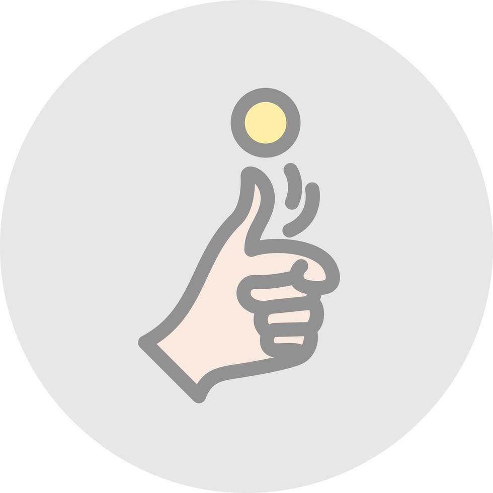 diseño de icono de vector de lanzamiento de moneda