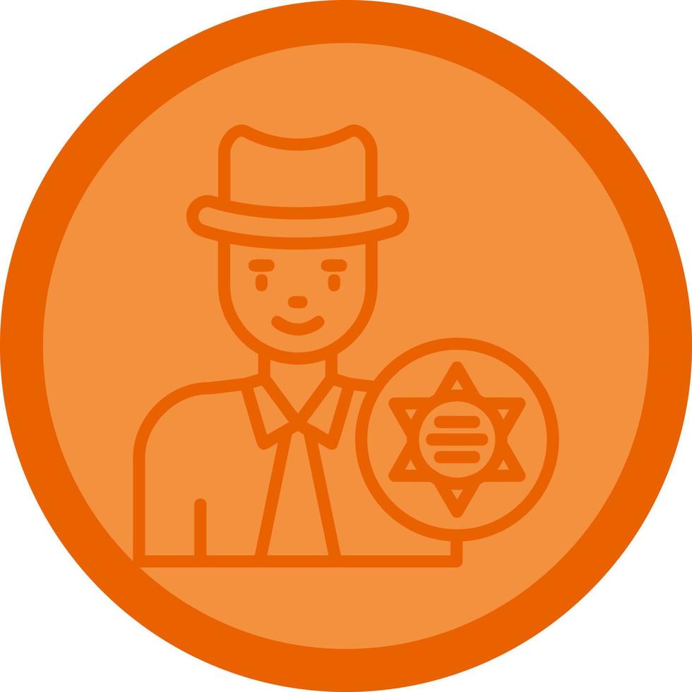 Sheriff Vector Icon Design