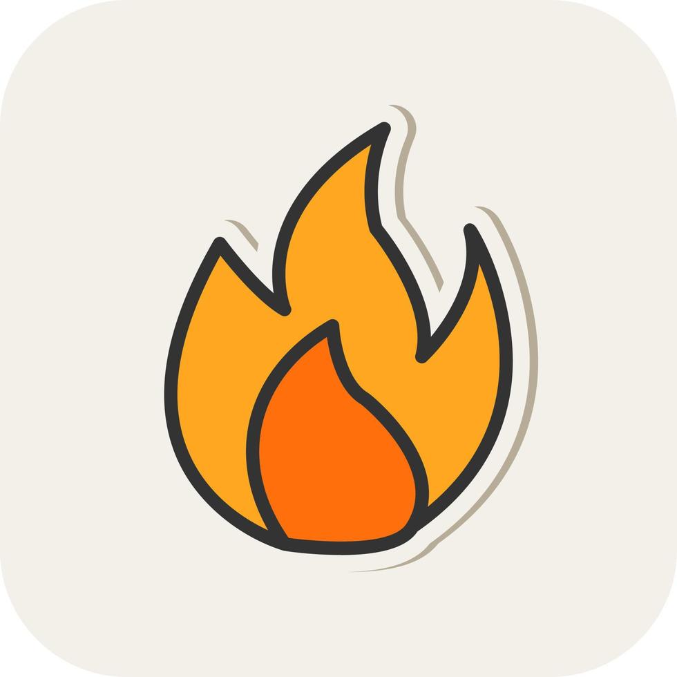 Flame Vector Icon Design