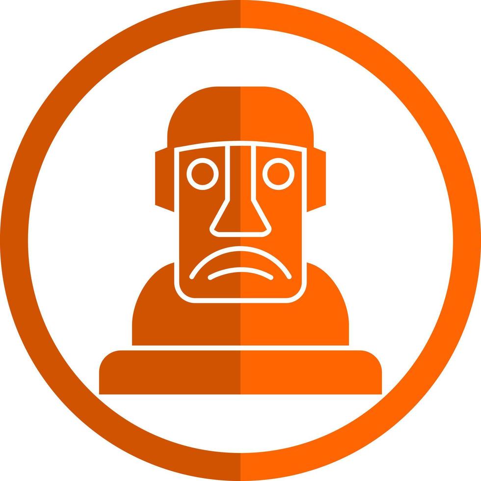 diseño de icono de vector moai