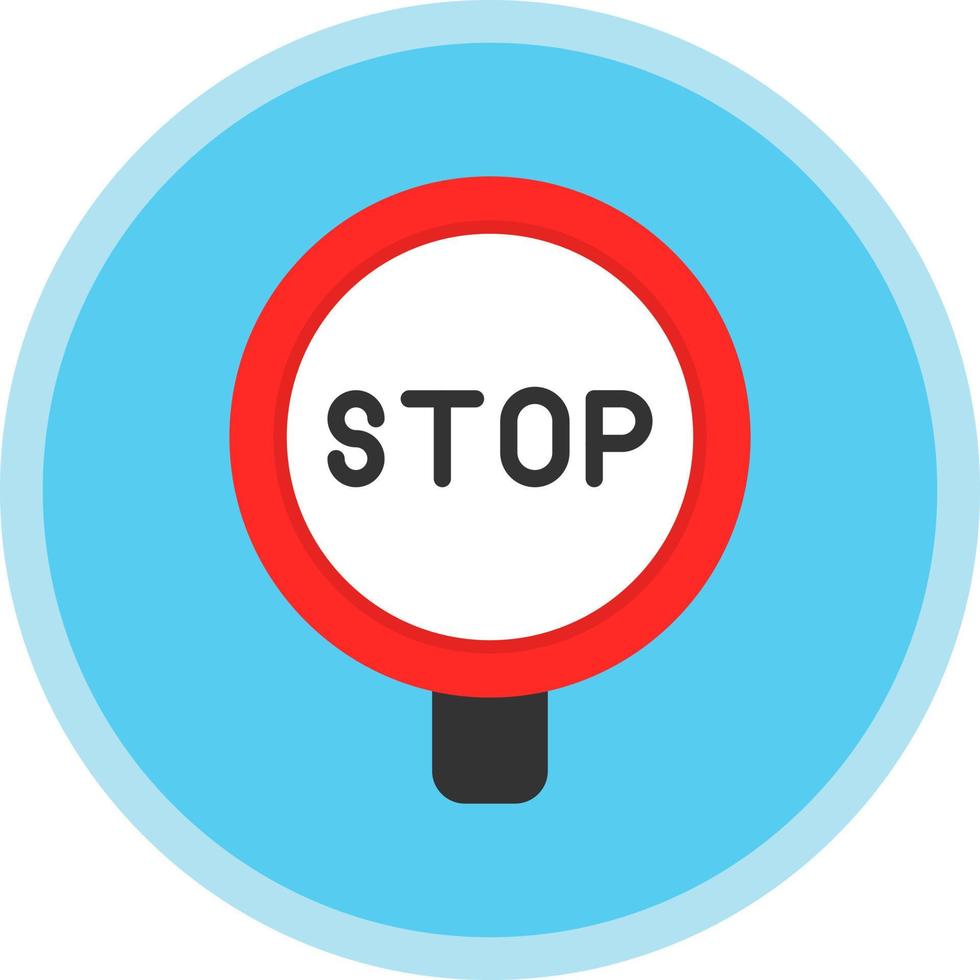 Stop Sign Vector Icon Design