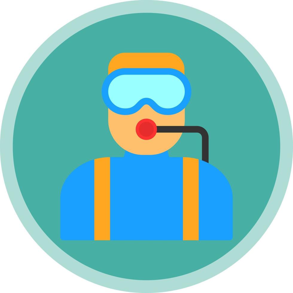 Diver Vector Icon Design