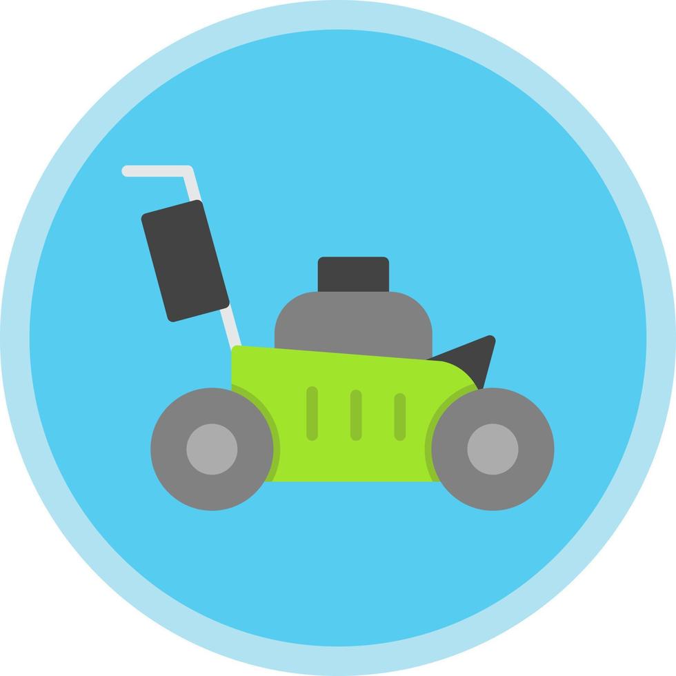Lawn Mower Vector Icon Design