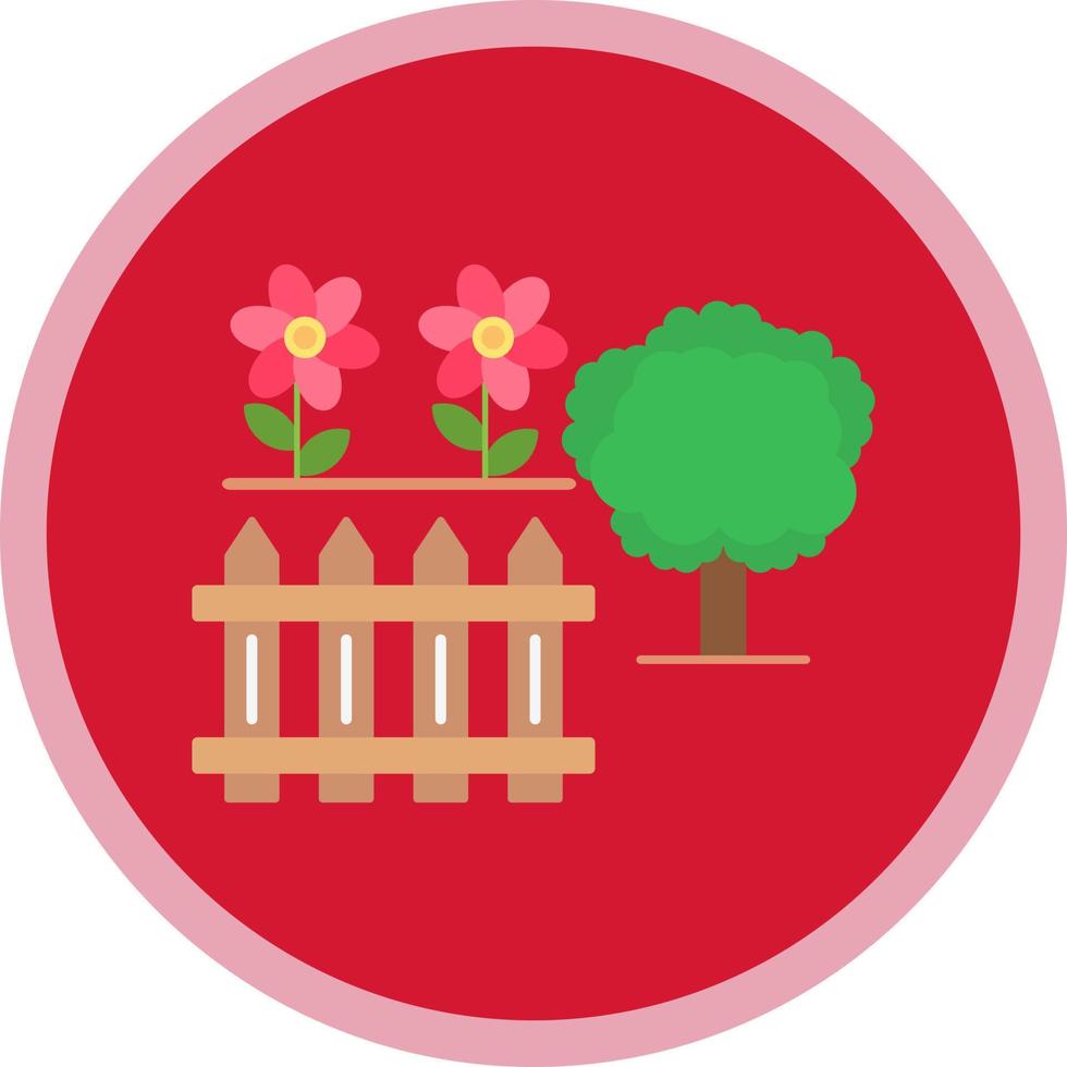 diseño de icono de vector de jardín trasero