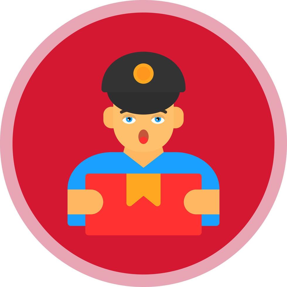 Delivery Man Vector Icon Design