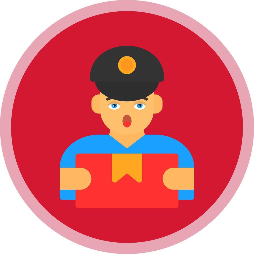 Delivery Man Vector Icon Design