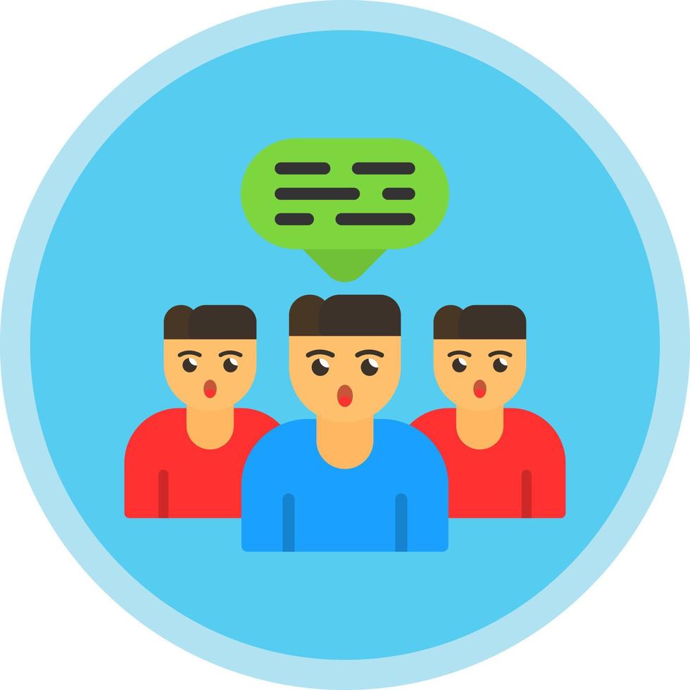 Discussion Vector Icon Design