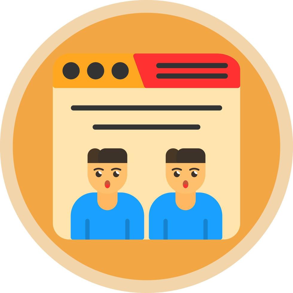 Online Meeting Vector Icon Design