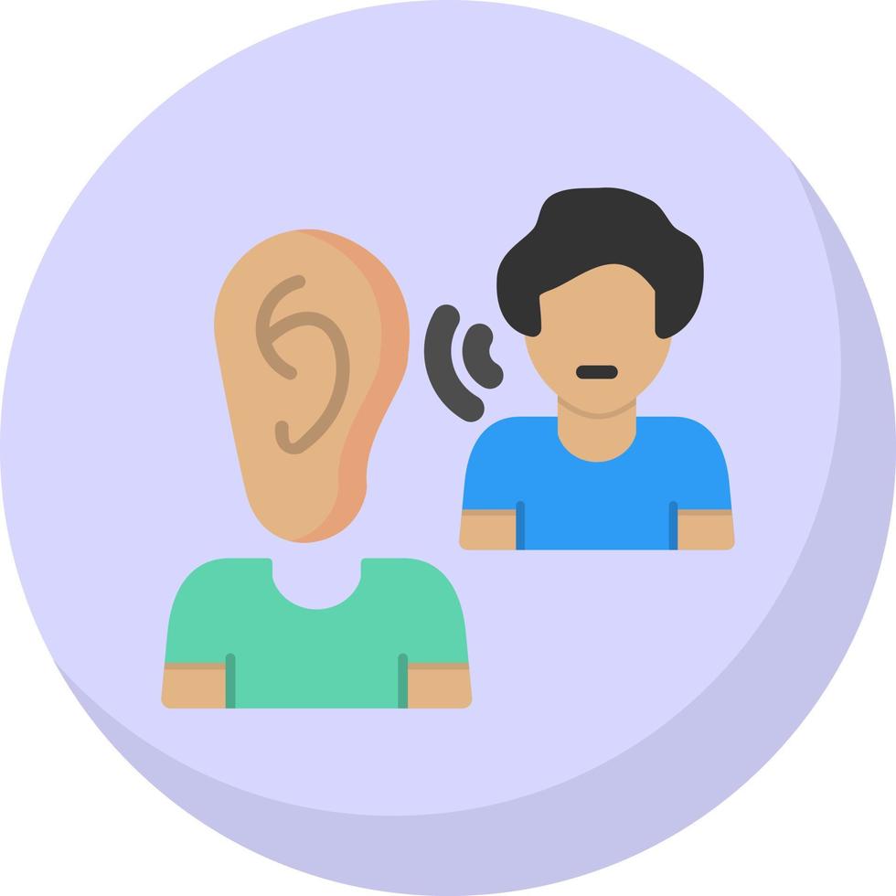 Listening Vector Icon Design