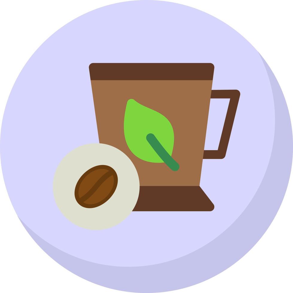 Mint Coffee Vector Icon Design