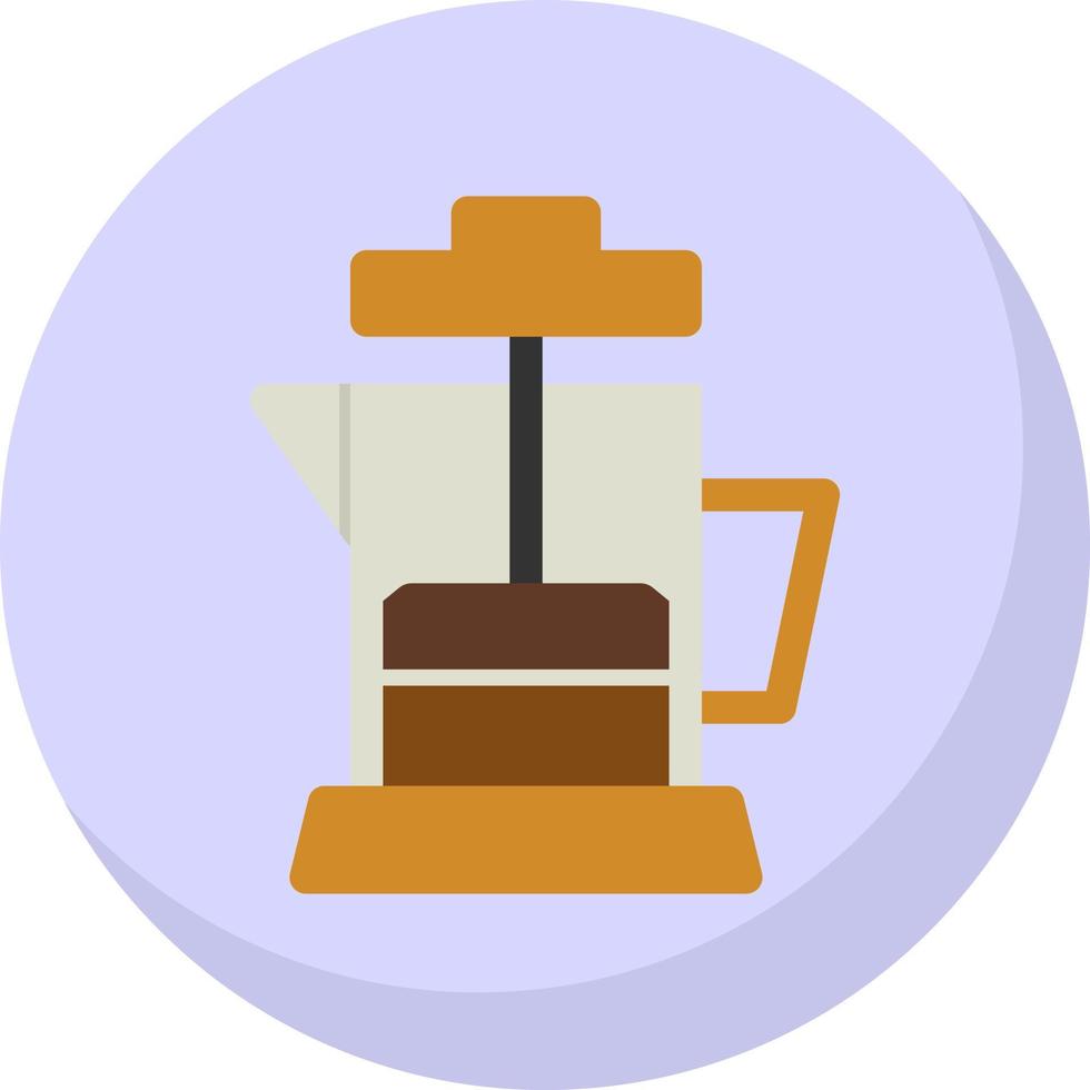 Coffee Press Vector Icon Design