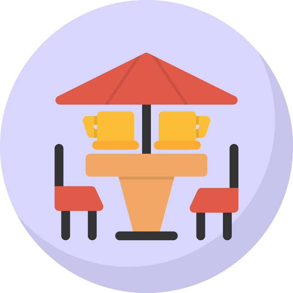 Coffee Terrace Vector Icon Design