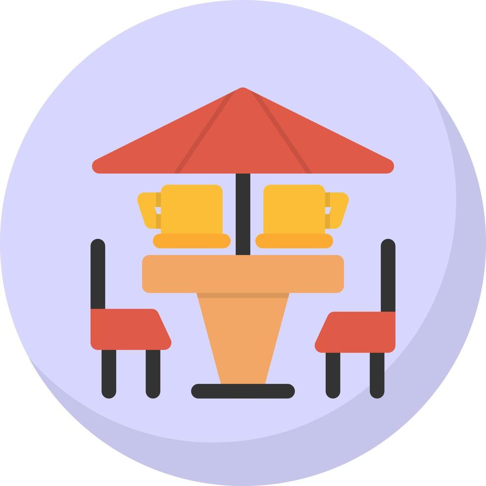 diseño de icono de vector de terraza de café