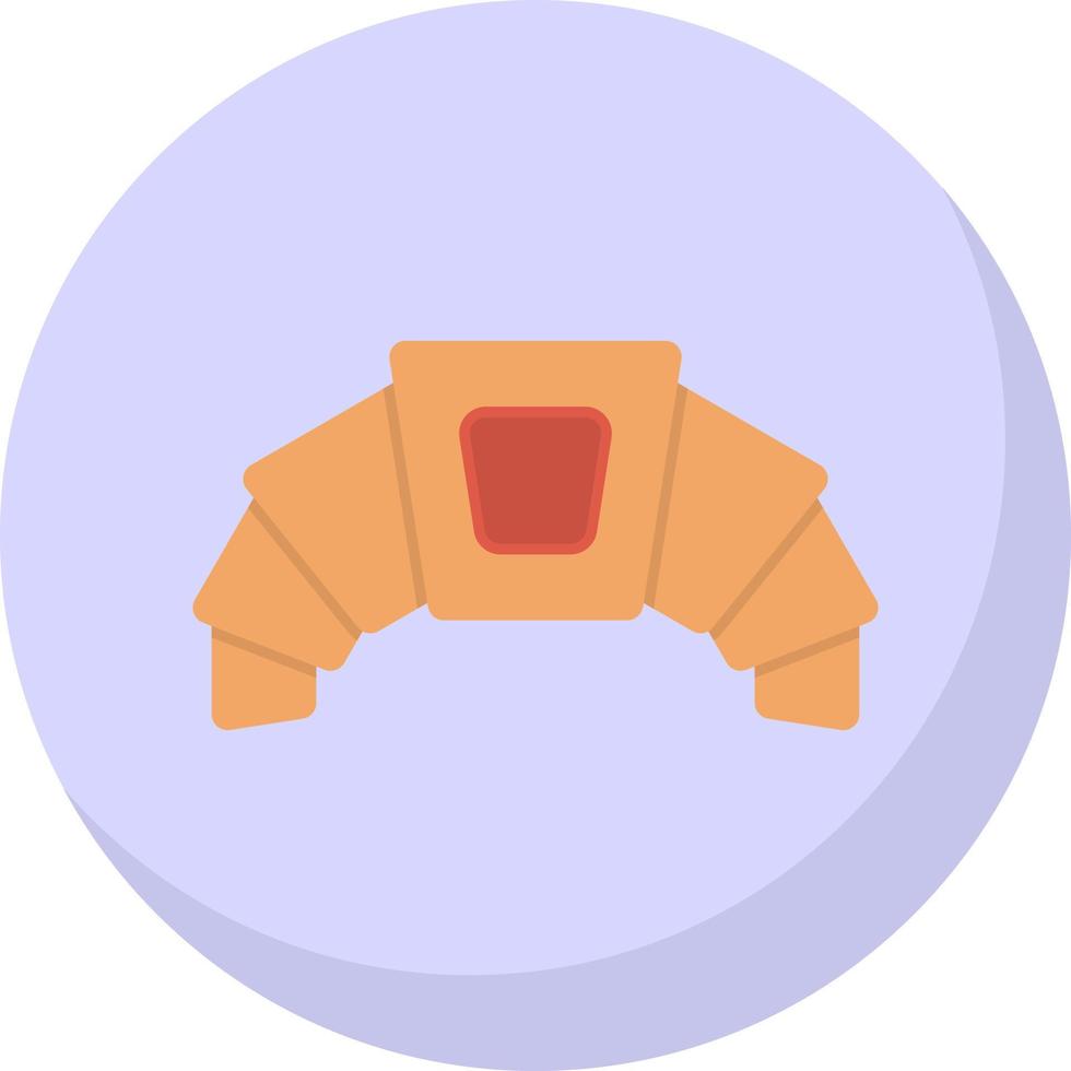 Croissant Vector Icon Design