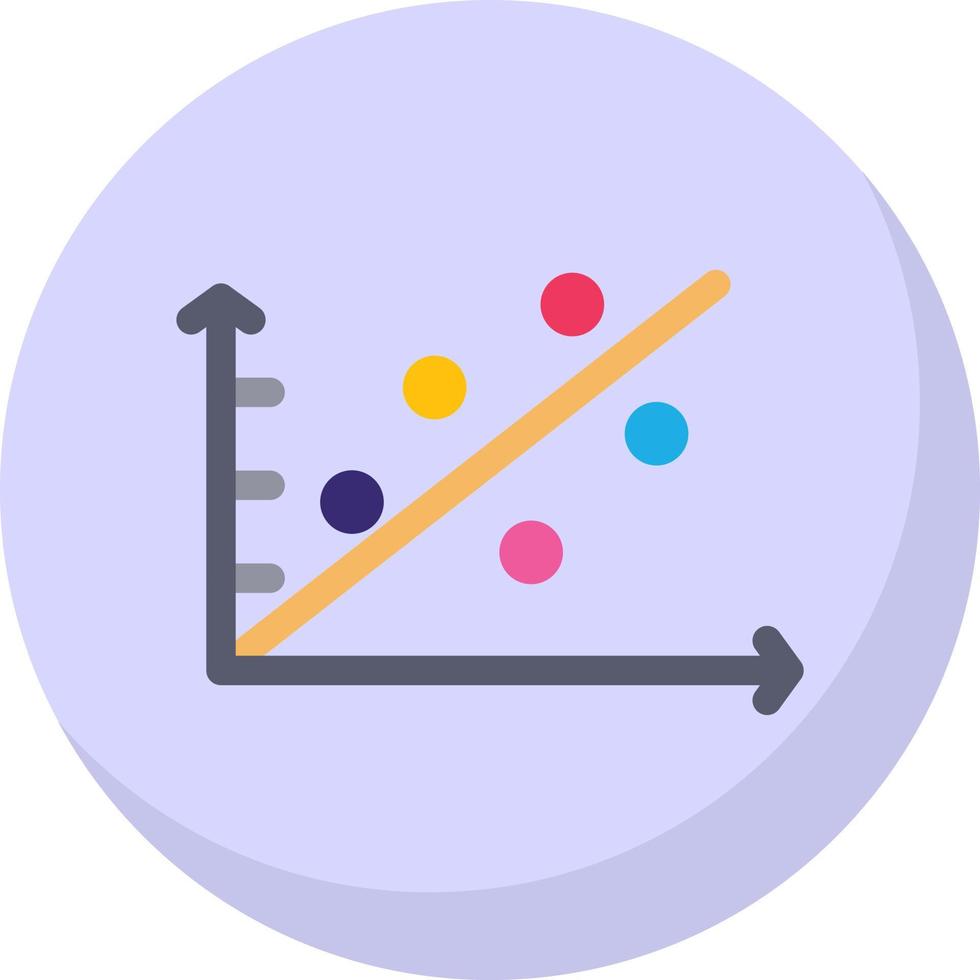 Scatter Plot Vector Icon Design