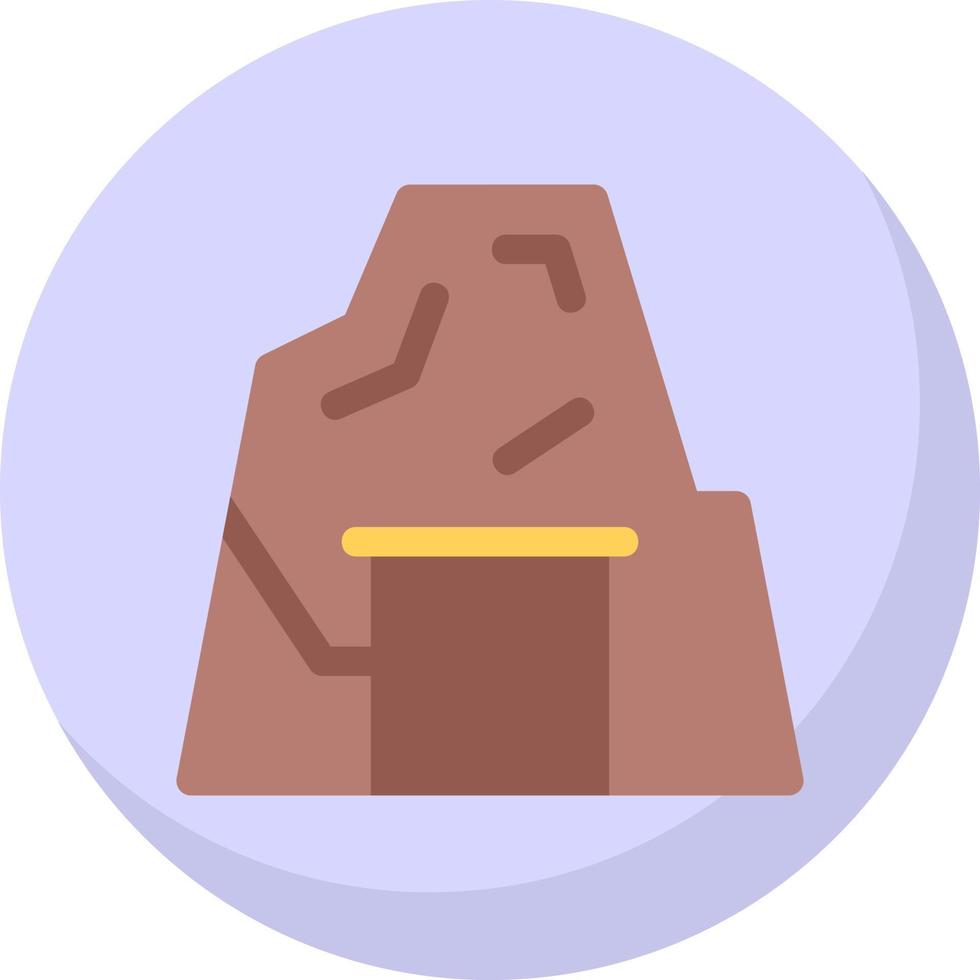 Desert Cave Vector Icon Design