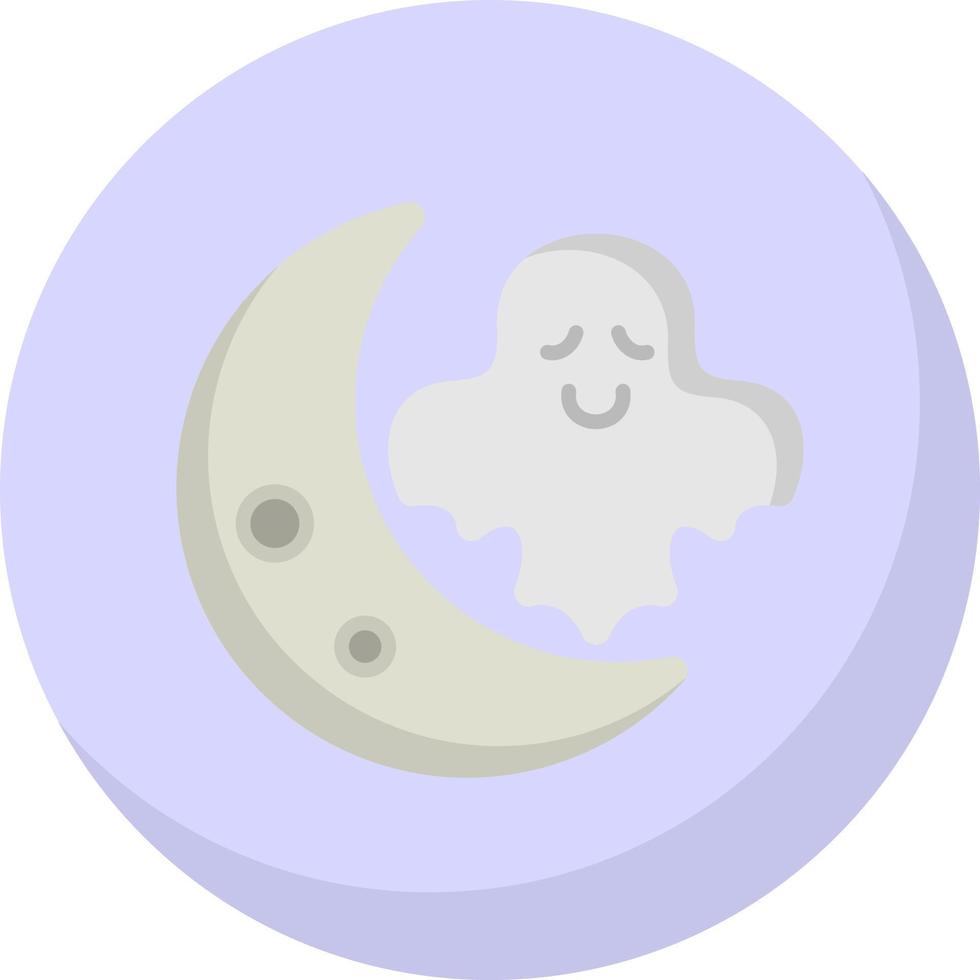 diseño de icono de vector de luna de halloween