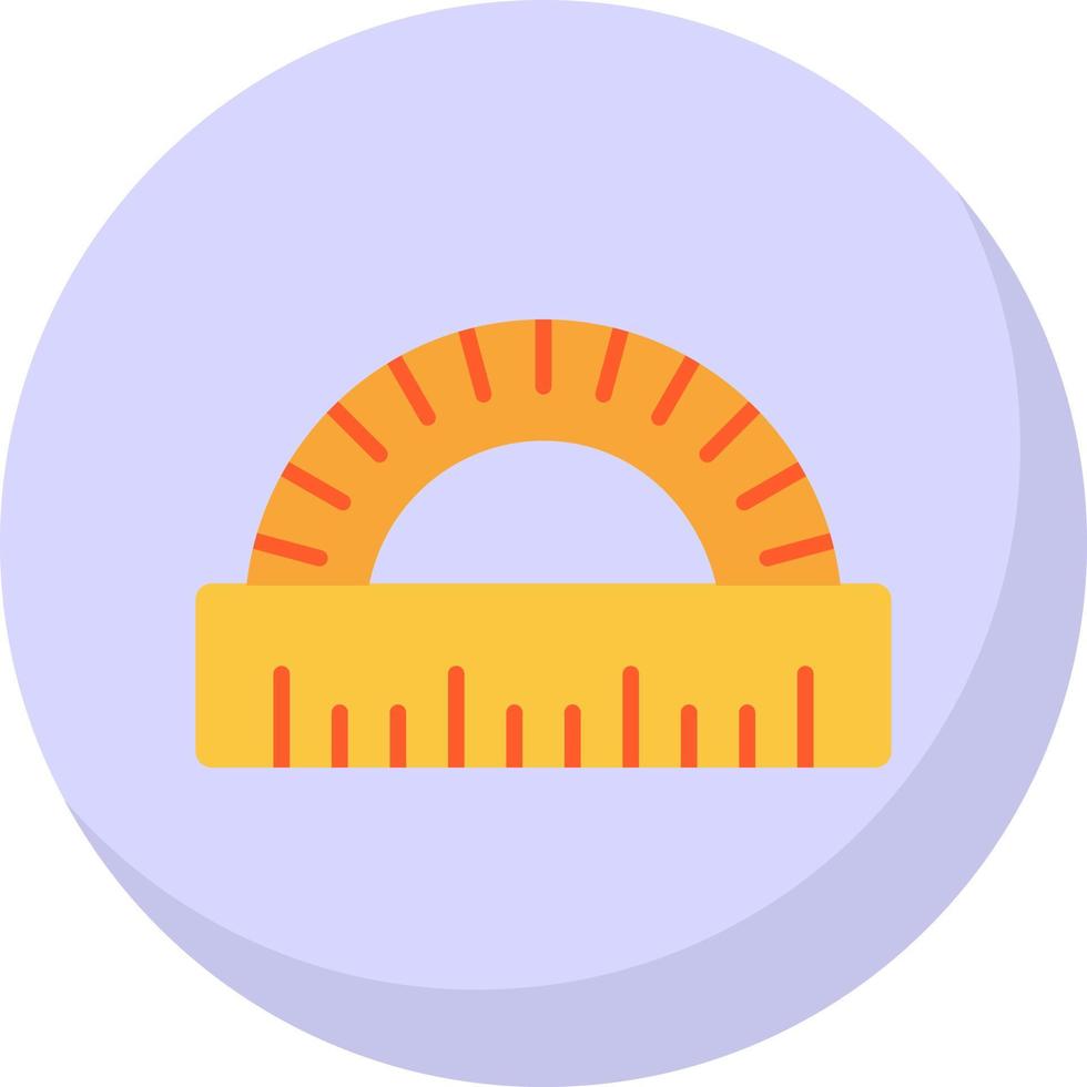 Protractor Vector Icon Design