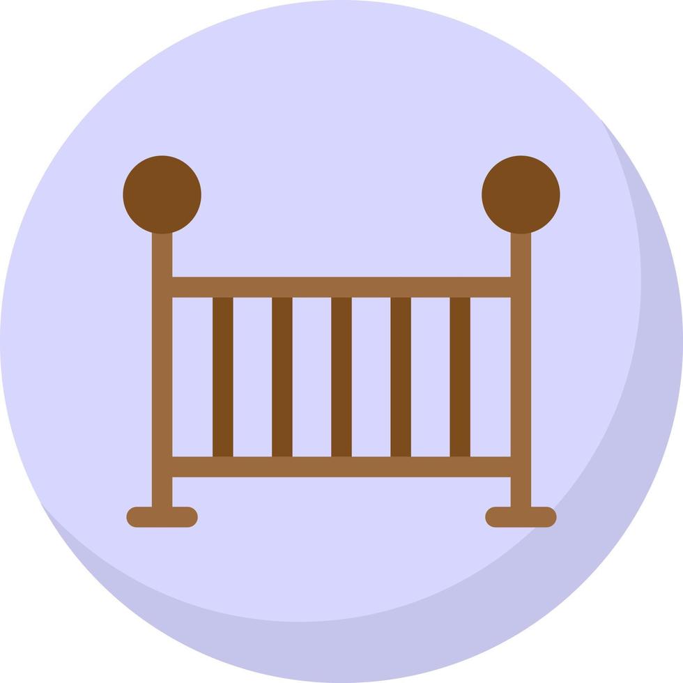 Baby Crib Vector Icon Design